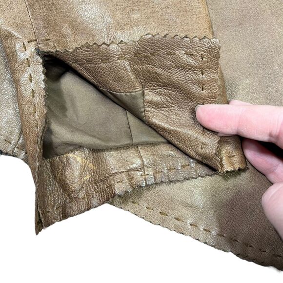 Vintage Womens Leather Jacket Western Brown Country Clothing Company Medium - Picture 11 of 15